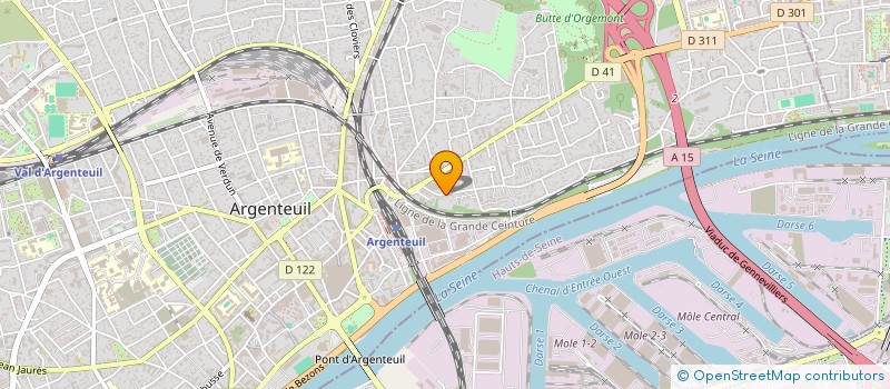 localisation de l'entreprise BKNET  ARGENTEUIL