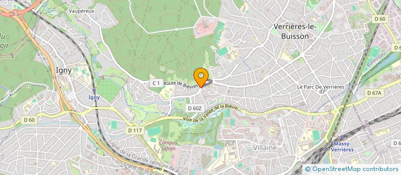 localisation de l'entreprise BKPRO à VERRIERES-LE-BUISSON