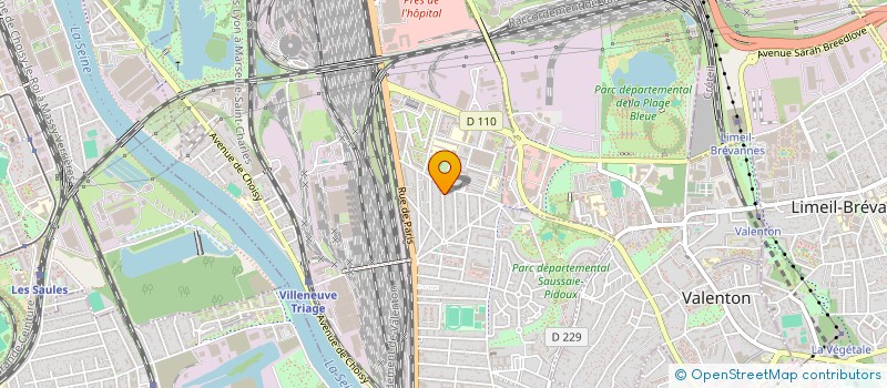 localisation de l'entreprise BKR TAXI à VILLENEUVE-SAINT-GEORGES