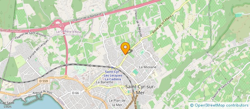 localisation de l'entreprise BKS à SAINT-CYR-SUR-MER