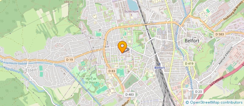 localisation de l'entreprise BKS BATIS  BELFORT