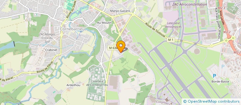 localisation de l'entreprise BKS CONSTRUCTIONS  CORNEBARRIEU