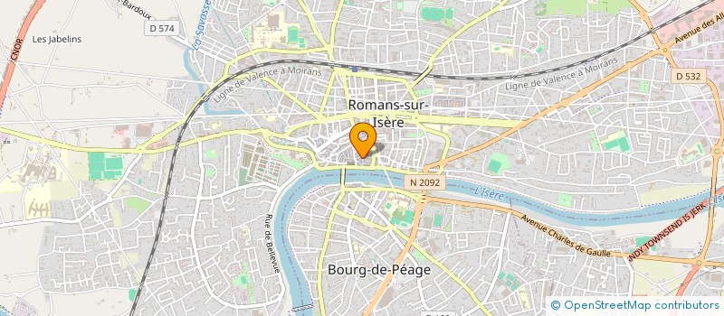 localisation de l'entreprise BKS SPIRIT à ROMANS-SUR-ISERE