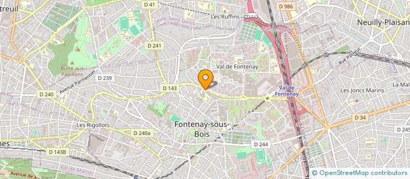 localisation de l'entreprise BKVF à FONTENAY-SOUS-BOIS