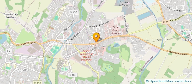 localisation de l'entreprise BKW CONCEPT  TIGNIEU-JAMEYZIEU