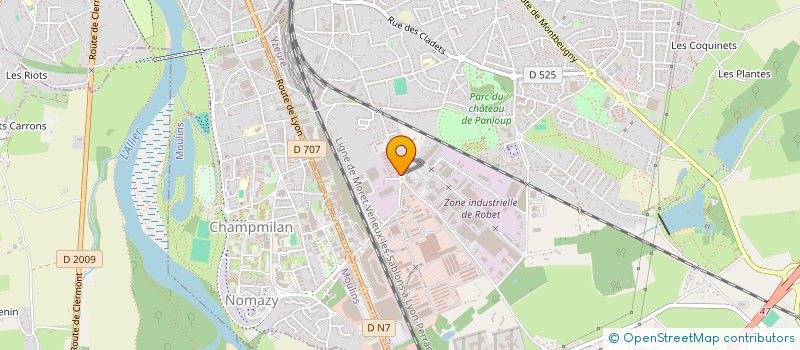 localisation de l'entreprise BKY  YZEURE