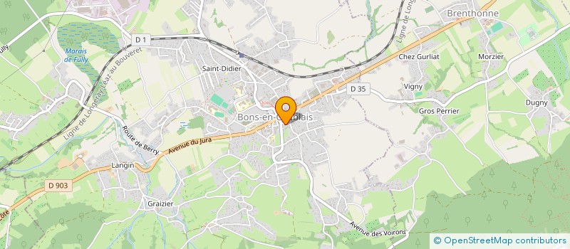 localisation de l'entreprise BKZ AUTO à BONS-EN-CHABLAIS
