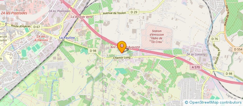 localisation de l'entreprise BL 83  LA CRAU