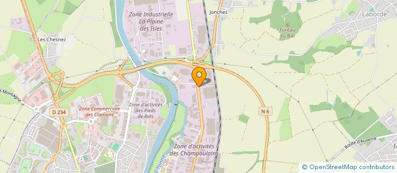 localisation de l'entreprise BL 99 à AUXERRE