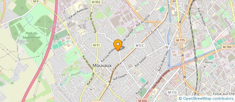 localisation de l'entreprise BL ALTERNANCE à MOUVAUX