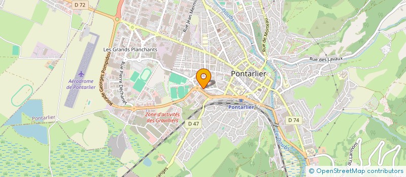 localisation de l'entreprise BL AUDIT  PONTARLIER