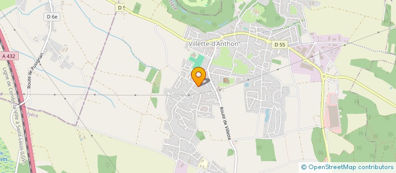localisation de l'entreprise BL AUTO  VILLETTE-D'ANTHON