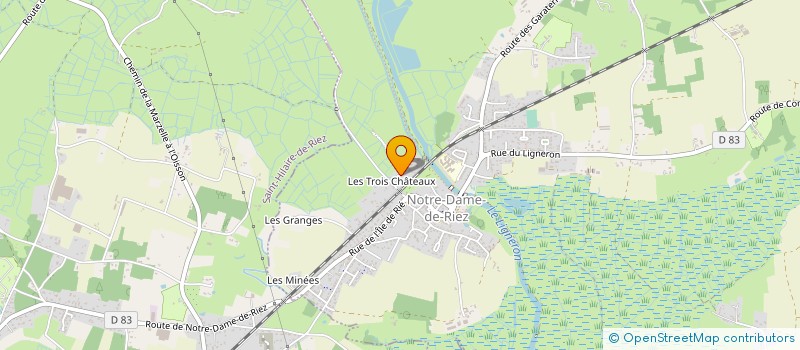 localisation de l'entreprise BL BATIMENT à NOTRE-DAME-DE-RIEZ