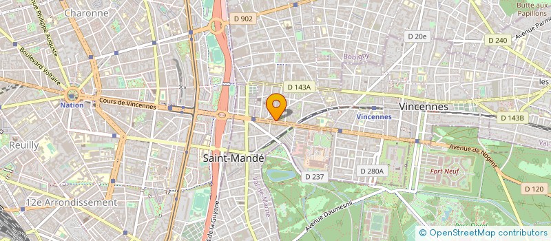 localisation de l'entreprise BL CLEAN ETAPE à VINCENNES