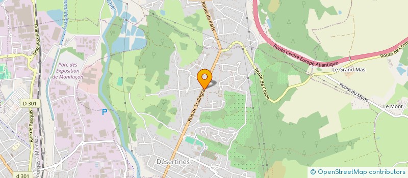 localisation de l'entreprise BL COIFFURE  DESERTINES