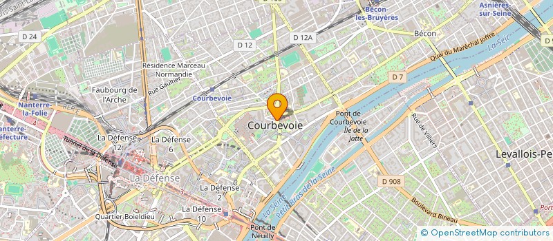 localisation de l'entreprise BL COM  COURBEVOIE