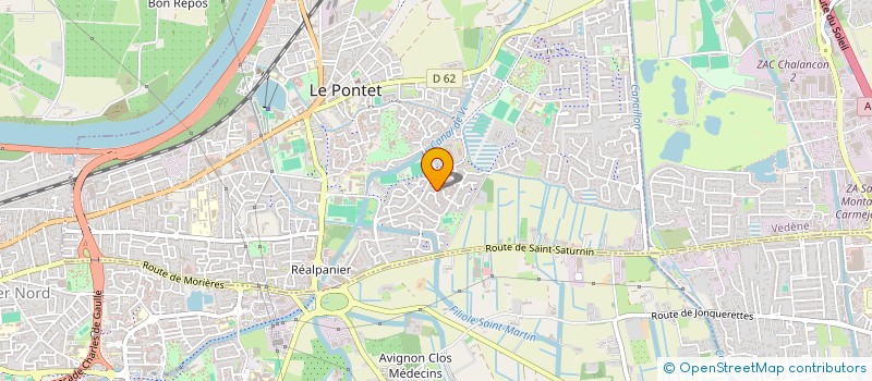 localisation de l'entreprise BL CONSTRUCTION  LE PONTET