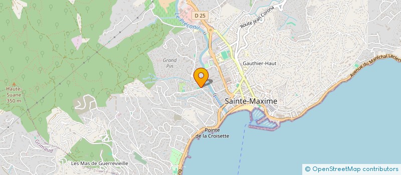 localisation de l'entreprise BL CONSTRUCTION à SAINTE-MAXIME
