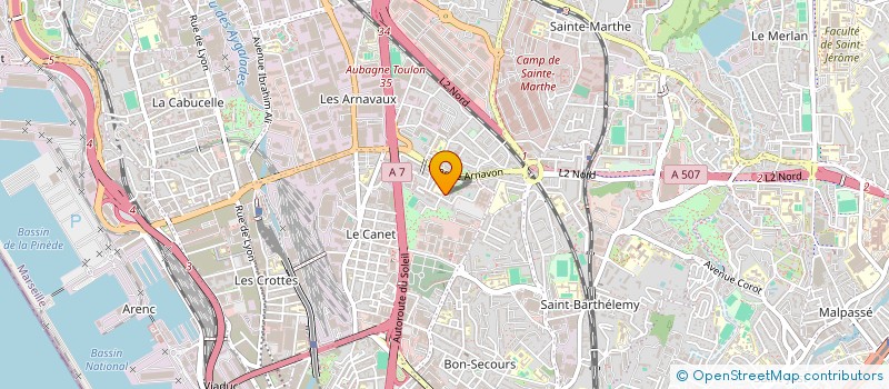 localisation de l'entreprise BL CONSTRUCTION  MARSEILLE