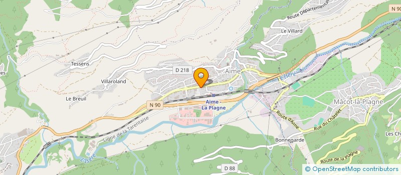 localisation de l'entreprise BL CONTACT à AIME-LA-PLAGNE