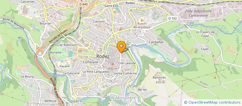 localisation de l'entreprise BL COURTAGE à RODEZ