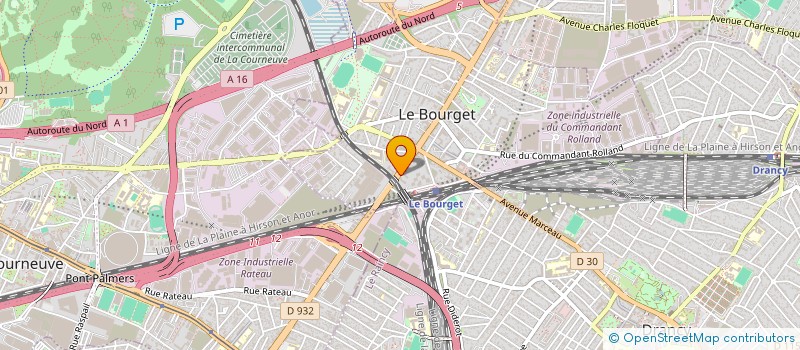 localisation de l'entreprise BL DECO  LE BOURGET
