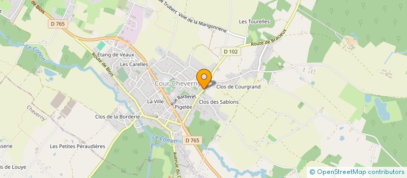 localisation de l'entreprise BL DIAGNOSTICS  COUR-CHEVERNY