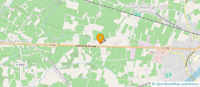 localisation de l'entreprise BL DIFFUSION 33 à SAINT-MAGNE-DE-CASTILLON