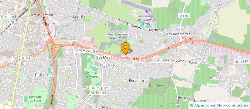 localisation de l'entreprise BL DIFFUSION à ARTIGUES-PRES-BORDEAUX