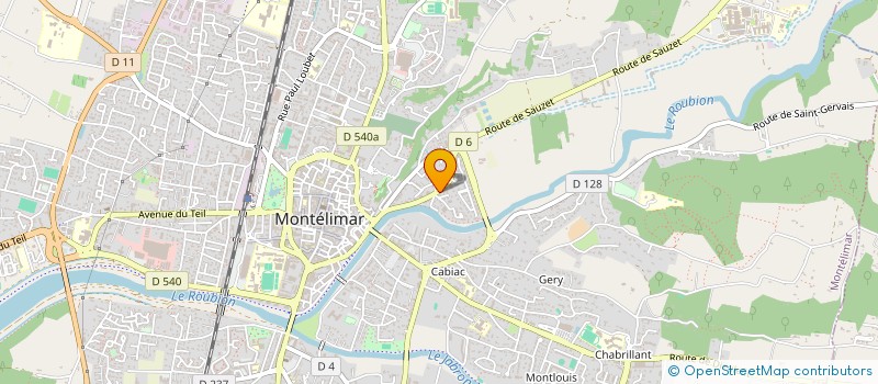 localisation de l'entreprise BL DIFFUSION à MONTELIMAR