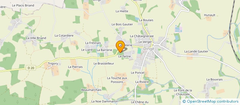 localisation de l'entreprise BL DISTRIBUTION à DINGE
