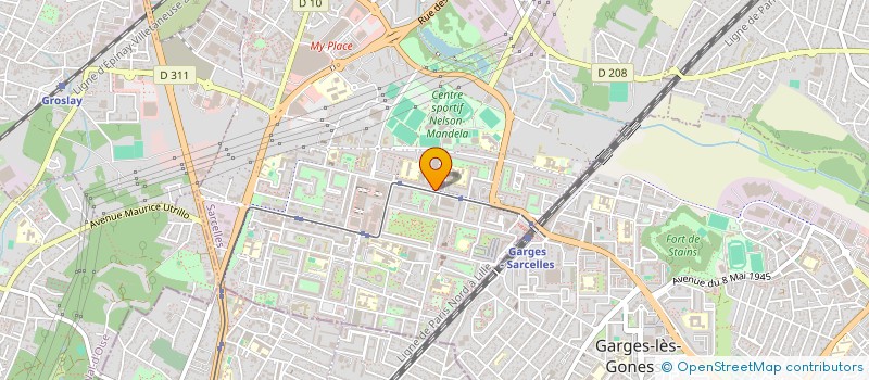 localisation de l'entreprise BL EXPRESS  SARCELLES