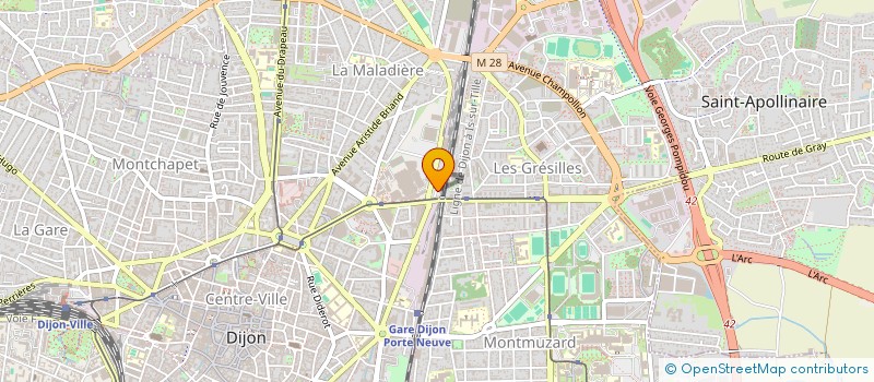 localisation de l'entreprise BL FOCH à DIJON