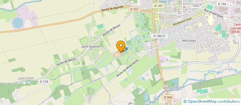 localisation de l'entreprise BL IMMO  AIRE-SUR-LA-LYS