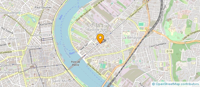 localisation de l'entreprise BL IMMO  BORDEAUX