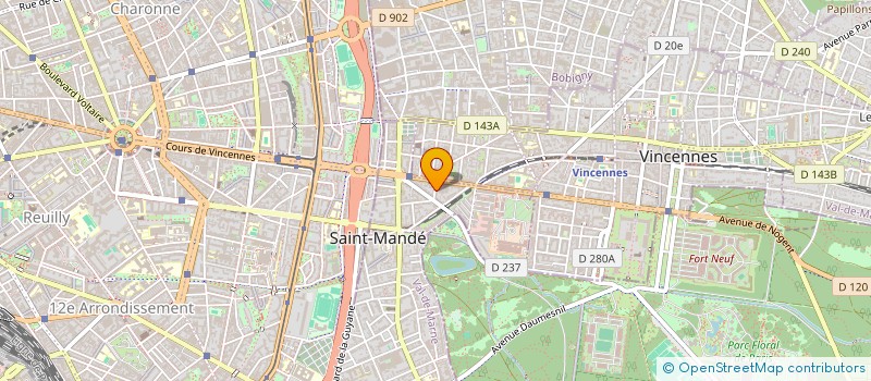 localisation de l'entreprise BL IMMO à SAINT-MANDE