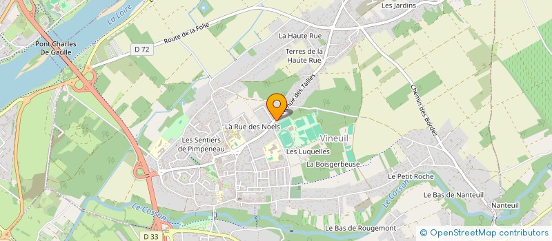 localisation de l'entreprise BL IMMO  VINEUIL