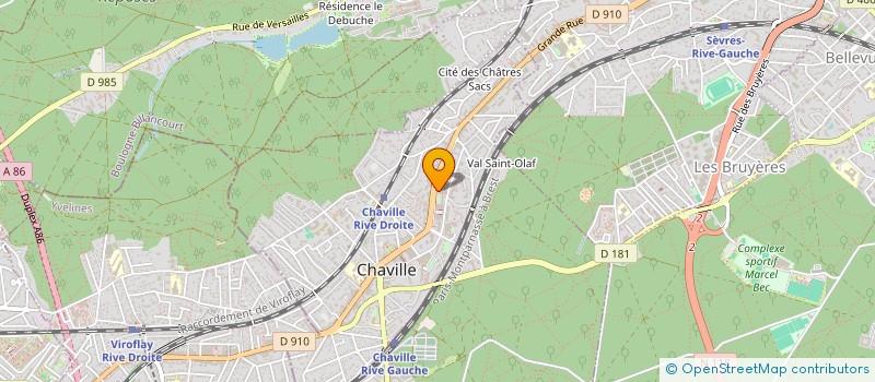 localisation de l'entreprise BL IMMO à CHAVILLE