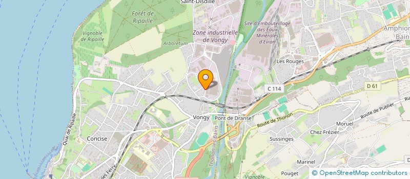 localisation de l'entreprise BL IMMO LE CRETE à THONON-LES-BAINS