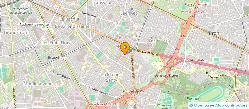 localisation de l'entreprise BL IMMOBILIAR  VILLEURBANNE