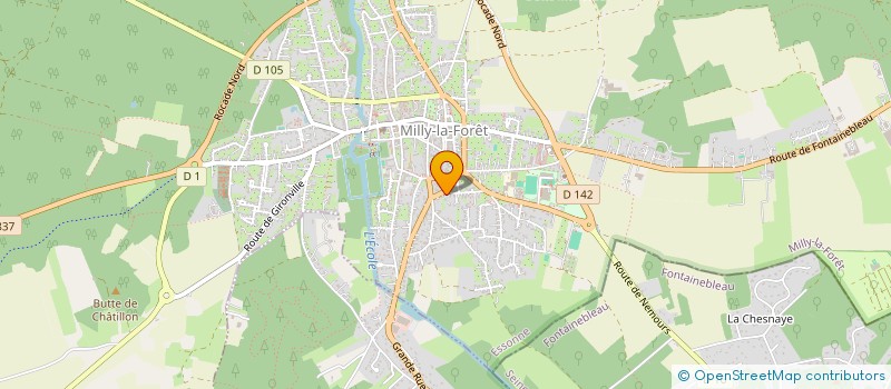localisation de l'entreprise BL IMMOBILIER à MILLY-LA-FORET