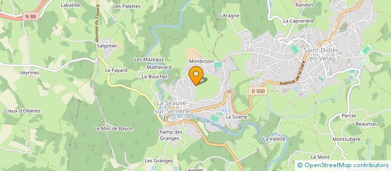 localisation de l'entreprise BL IMMOBILIER  LA SEAUVE-SUR-SEMENE