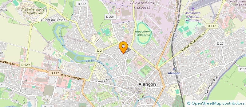 localisation de l'entreprise BL IMMOBILIER à ALENCON