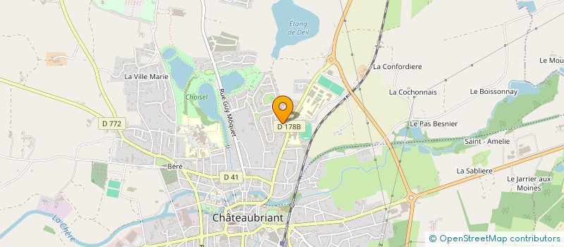 localisation de l'entreprise BL IMMOBILIER  CHATEAUBRIANT