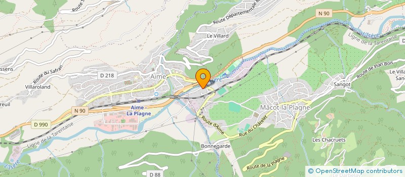 localisation de l'entreprise BL INVEST  LA PLAGNE TARENTAISE