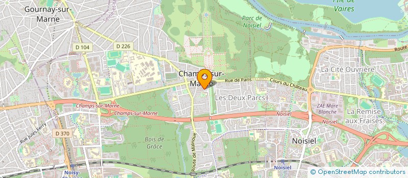 localisation de l'entreprise BL & KD  CHAMPS-SUR-MARNE