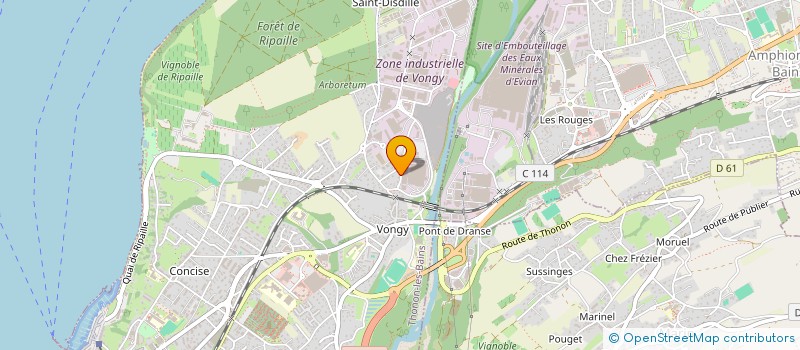 localisation de l'entreprise BL MAITRISE D'OEUVRE à THONON-LES-BAINS