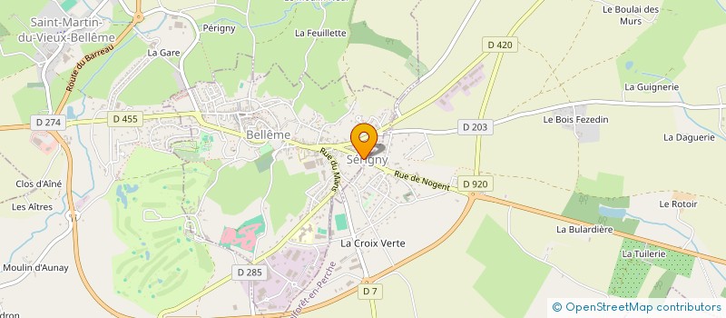 localisation de l'entreprise BL MENUISERIE à BELLEME