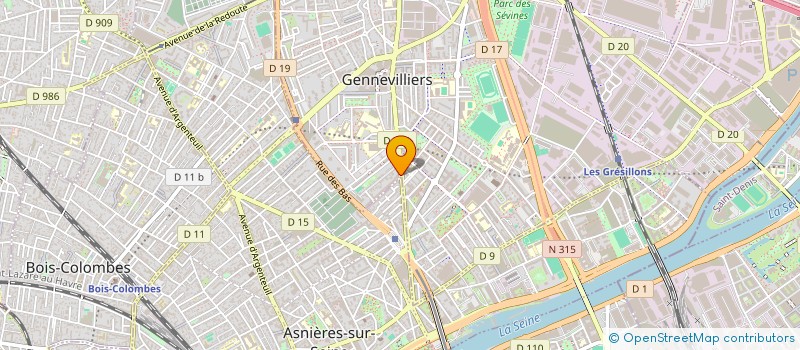 localisation de l'entreprise BL MONDE IMPORT à GENNEVILLIERS