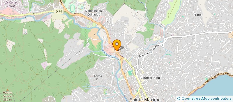 localisation de l'entreprise BL ORGANISATION à SAINTE-MAXIME